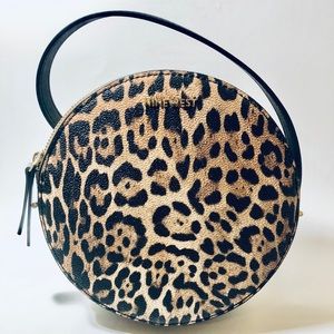 NINE WEST Leopard Canteen Crossbody